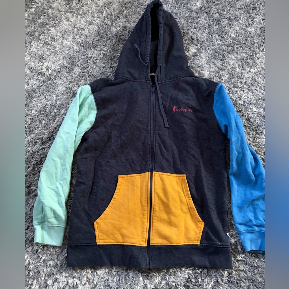 Cotopaxi Unisex Colorblock Full Zip Hoodie Sz XL
